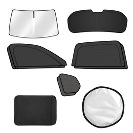 FIILINES 8PCS Car Window Shades for Mazda CX-50 2023-2025 Accessorie Double Layer Car Side Full Windows Rear Triangular Windshield Sun Shade 100% UV Rays & Privacy Protection