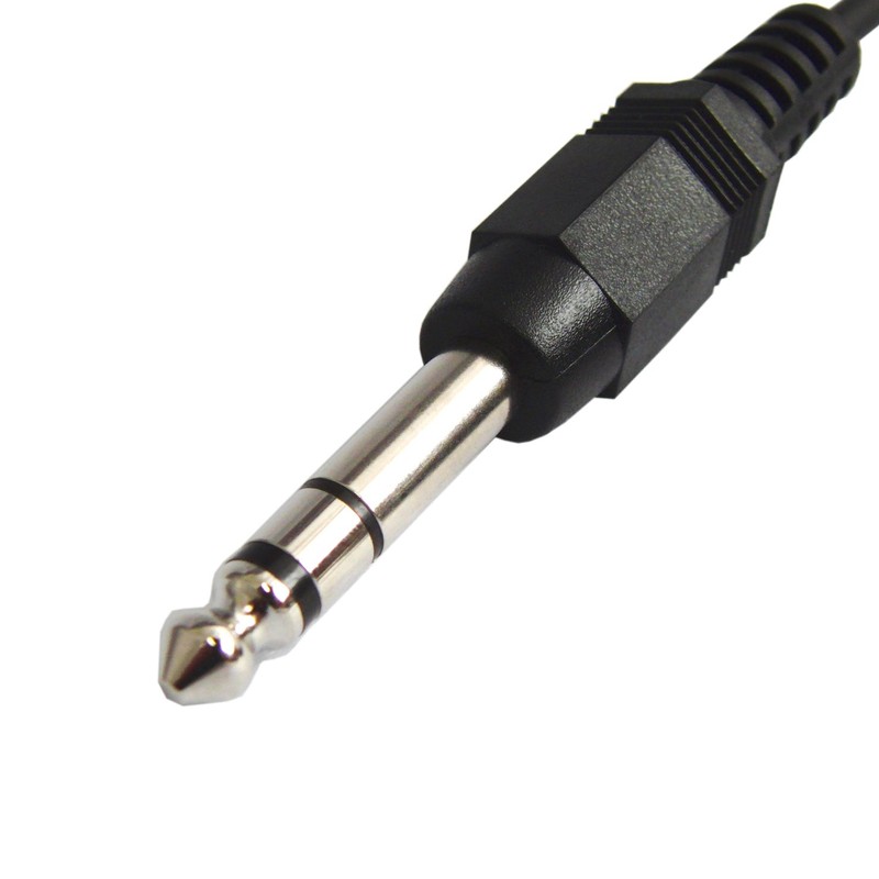 オーディオ変換ケーブル φ3.5mm ステレオミニプラグ(オス) - φ6.3mm ステレオ標準プラグ(オス) 1m VM-SS-1m