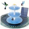 Solar Bird Bath Fountain for Garden Decor – Detachable 3-Tier