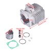 Akozon Cylinder Piston Kit Sealing Pin Set Replacement for 49cc