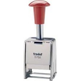 Trodat Automatic Numbering Machine - Metal Frame - Black Ink