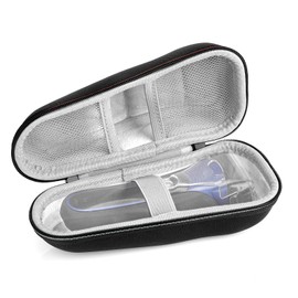 Linkidea Hard Shell Travel Case for Men, Portable Electric Razor Protection Storage Box, Shaving Accessories, Storage Box for Daily Use and Travel (Black) SHC8-01, black