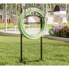 Kingson Portable Garden Hose Holder with Storage Basket - Heavy-Duty