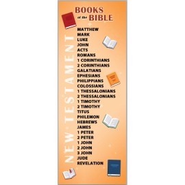 Books of the Bible Bookmarks LARGE PRINT 12pt Font Pack of 5 Size 2.5"x7"