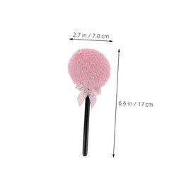 TOVINANNA Lollipop Shaped Fluffy Powder for Loose Powder Makeup Soft Long Handle Design for Easy Application for Daily Use and Stage Performances Pink