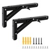 Shelf Bracket, Foldable, L-Shaped Bracket, Shelf Support, Load Capacity 110.2