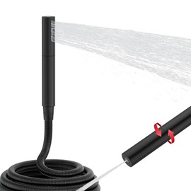 AYIVG Matte Black Finish Round Brass 2 In 1 Function High Pressure Handheld Shower Head Sprayer Hand Shower Wand with 59 Inch Hose For Bathroom Shower System