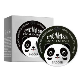 🔥 Mascarilla gel contorno de ojos sadoer 80ml 60unidades tipo de piel caviar extract  Vitaminas y Minerales