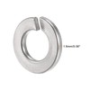 sourcing map Split Lock Washer, 1/4-Inch 304 Stainless Steel Spring