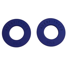 Ader Olympic Fractional Plates Pair- 1/2 Lb Blue