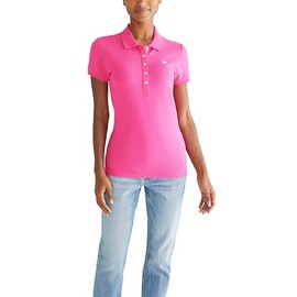 AEROPOSTALE Women's Aero Solid A87 Polo, Fucshia Purple, Large