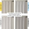OWENIE Sally Natural Short Blackout Curtains 36 Inch Length 2
