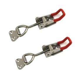 2PCS Adjustable Toggle Clamp, 122mm Toggle Catch Latch, Stainless Steel Toggle Clamp for Box Drawer Cabinet