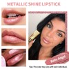 OULAC Lipstick, Metallic Shine Finish, No Grainy Feeling, Long-Lasting Moisturisation,