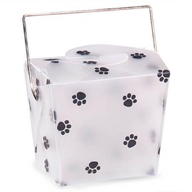 NW Small Paw Print Take Out Favor Boxes - 2.75 x 2 x 2.5in. - 12/Pack - 5 Packs