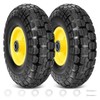 2 Pack 4.10/3.50-4" Pneumatic Wheels, 10" Heavy Duty Tire Wheels