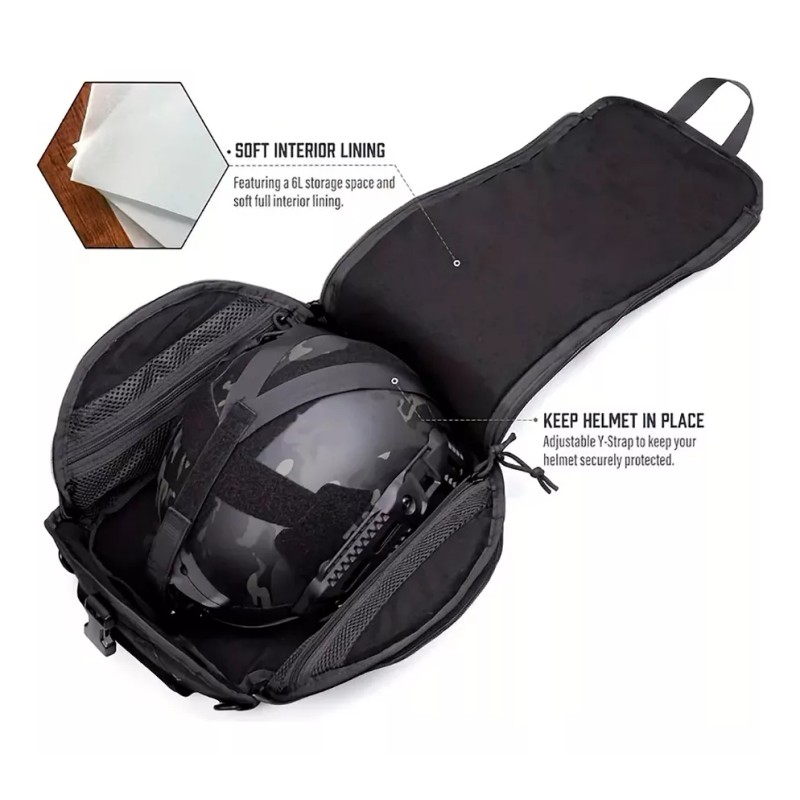 Tactico Bolsa Funda Casco Tactico Mich Bj Airsoft Militar Moto