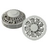 FAN2200G Air Conditioned Clothes One-Touch Fan, Gray (Pack of 2)