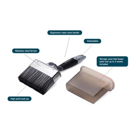 Angled Outdoor Brush Platinum