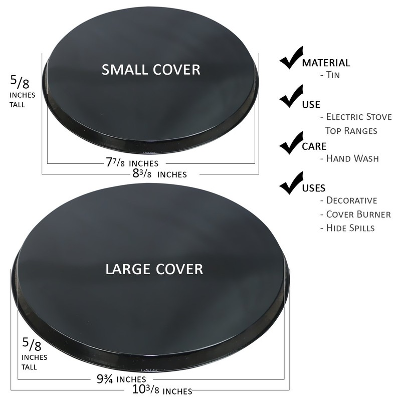 Reston Lloyd, Burner Covers For Electric Stovetop, Decorative Lightweight Tin