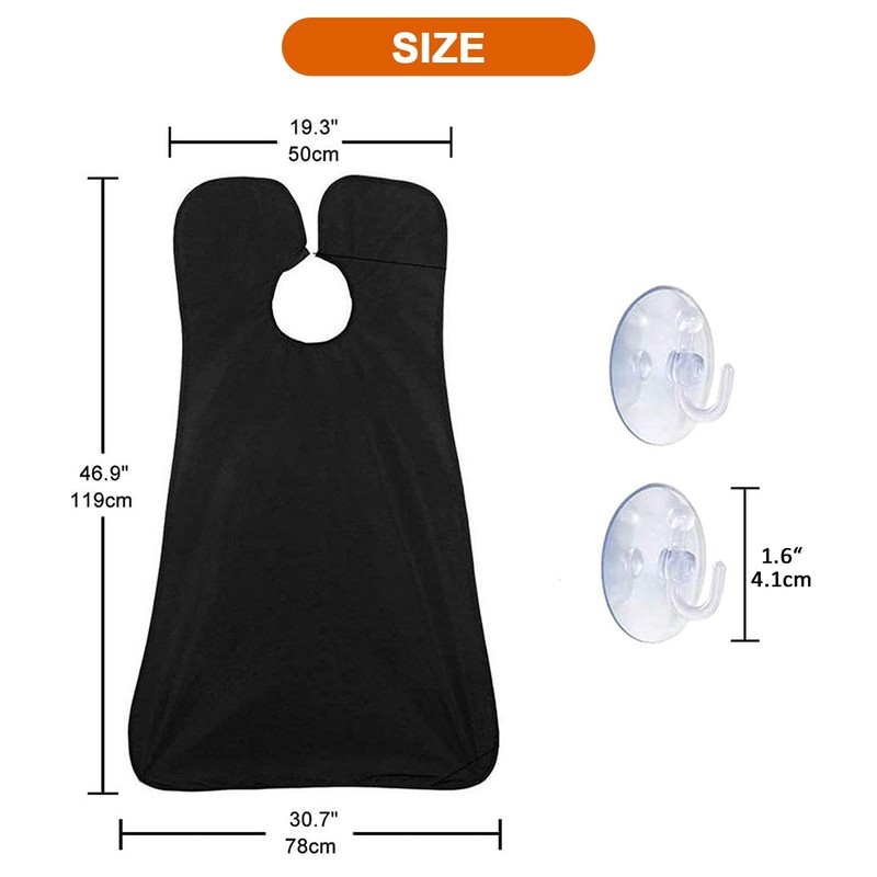 PLACHIDAY Beard Bib Beard Apron Gifts for Men,Beard Trimming Catcher