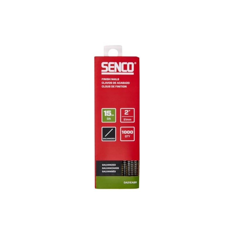 SENCO DA21EABR 2" 15 Gauge Angled Finish Nails, Galvanized Finish