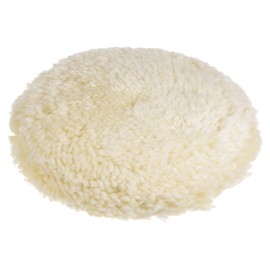 sourcing map Wool Polishing Pads, 7 inch Wool Buffing Pad with Hook and Loop Back Cutting & Polishing for Car Motorcycle Washing Machine Refrigerator Furniture