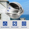 PATIKIL 4 Inch Dryer Vent Cover, 2 Pack Stainless Steel