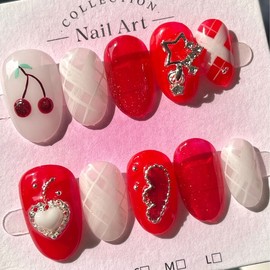 (3+1) Tsetse handmade nail tips - petite round / (3+1) 체체 수제네일팁 - 쁘띠 라운드