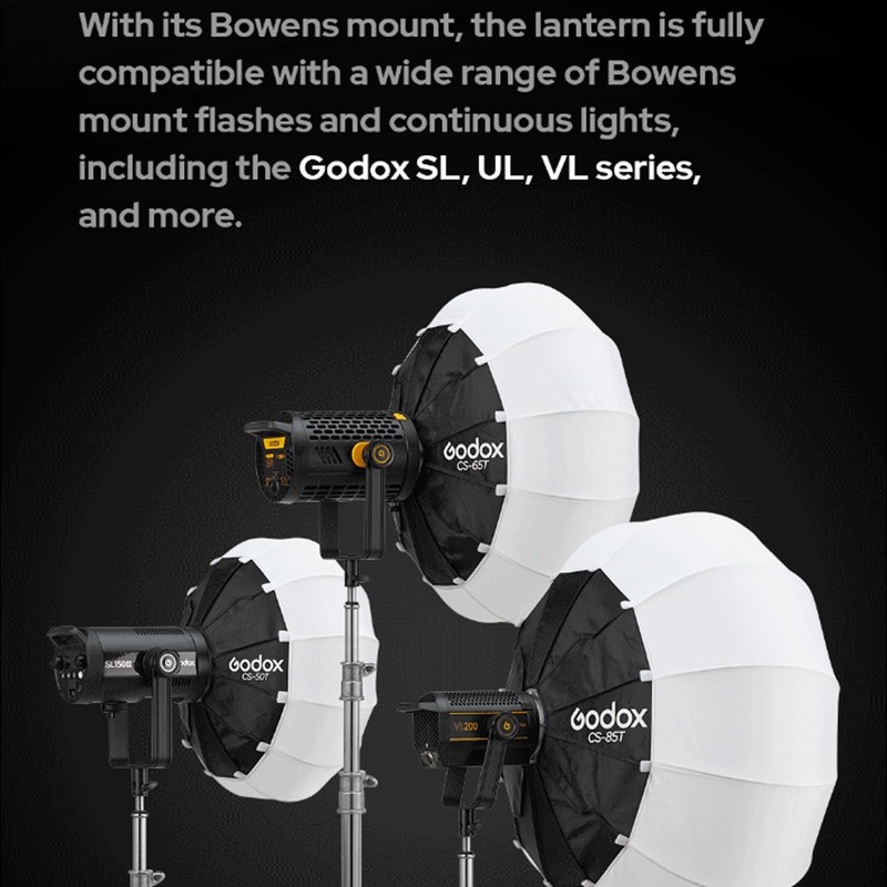 Godox CS-65T 65cm/25.6inch Lantern Softbox with Skirt, Bowens Mount Soft