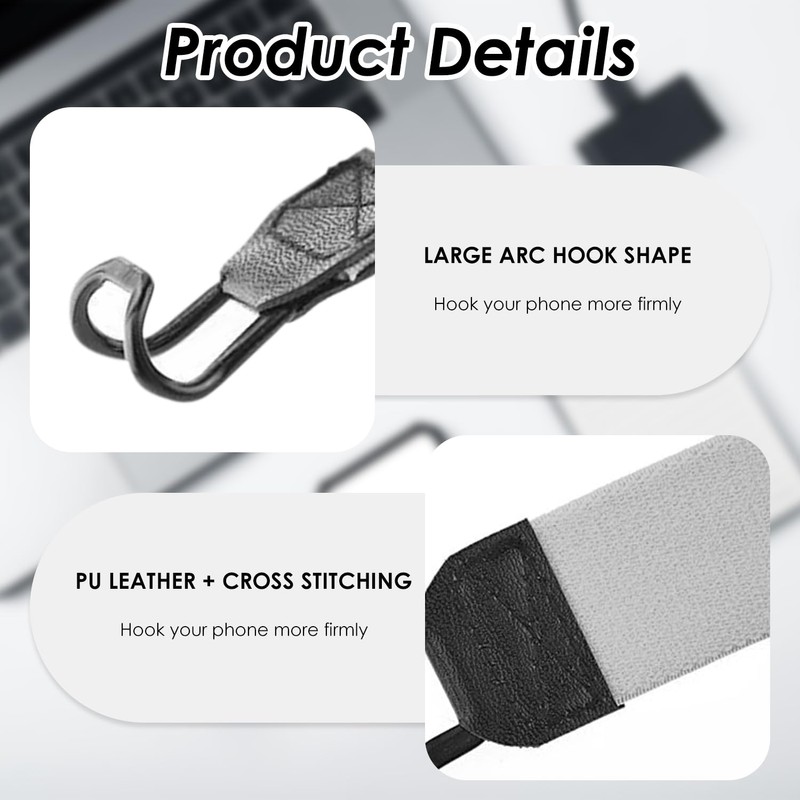 CYNOSURETECH 2 Pieces Tablet Strap Buckle, E-Reader Safety Belt, Elastic