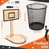 Patelai 2 Pcs Basketball Trash Can Basketball Hoop Trash Can,
