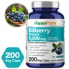 NusaPure Bilberry Extract 5,000mg 200 Vegetarian caps (Non-GMO, Vegan)