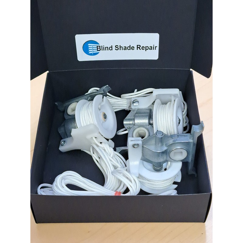 Cord Titler for Horizontal Blinds (Square HP White & Silver,