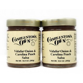 2 Pack of Vidalia Onion and Carolina Peach Salsa Charleston's Own 10oz Jars