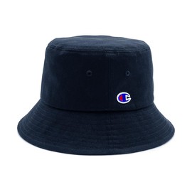 Champion Bucket Hat, Women's, Men's, 22.8 inches (58 cm), 23.6 inches (60 cm), Hat, Brand, Deep, Long, Large Size, One Point Logo, Golf, 100% Cotton (JP, Number Size, 23.6 inches (60.0 cm), Navy)