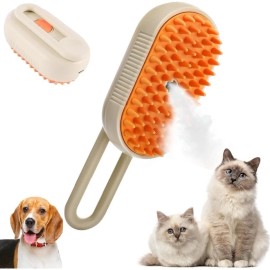 Unbranded Cat Steam Brush Steamy Dog Brush 3 in 1 Electric Spray Massage Pet Grooming US**