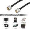Yuslao PL-259 UHF CB Coax Cable 6FT, PL-259 UHF Male