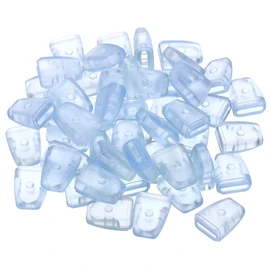 PATIKIL Kitchen Sink Rack Feet, 50 Pack 22x17x10mm Plastic Sink Protective Replacement Feet Wire Bumpers Protector for Kitchen Sink Grid, Clear