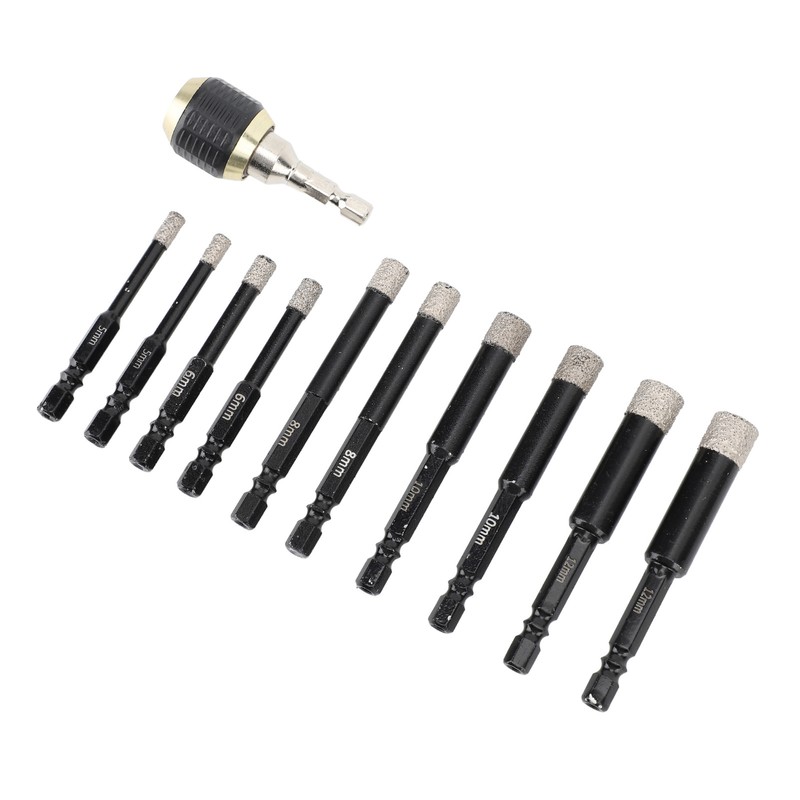 Diamond Drill Bits Set Hex Shank Diamond Hole Saw Kit