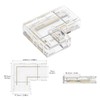 BTF-LIGHTING FCOB COB Transparent Gapless L-Shaped Connector Kit 4pc L-Shaped