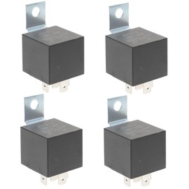 SUPVOX 4pcs Car Relay -pin Automotive Starter Relay for Low Voltage Applications and Construction for Cars Trucks and Motorcycles
