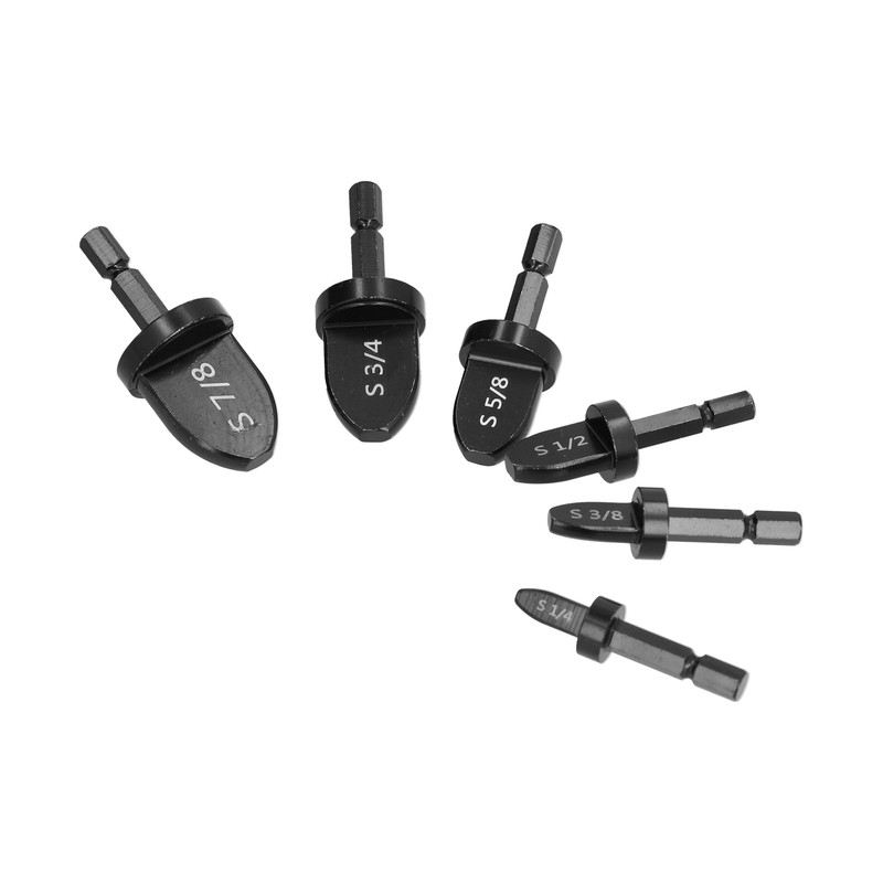 6Pcs Tube Expander Set Hex Handle Pipe Swaging Drill Bit