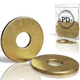 PD® Large Washers M5 (DIN 9021 / ISO 7093) | High-Quality Brass Body Washers | Flat Washers with Large Outer Diameter | Pack of 5