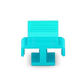 Fiber Optic LC Duplex Clips – High-Precision LC Connector Clips for Duplexing LC Connectors, Secure and Durable Plastic LC Coupler Clips for Singlemode & Multimode Fiber Cables (Aqua)