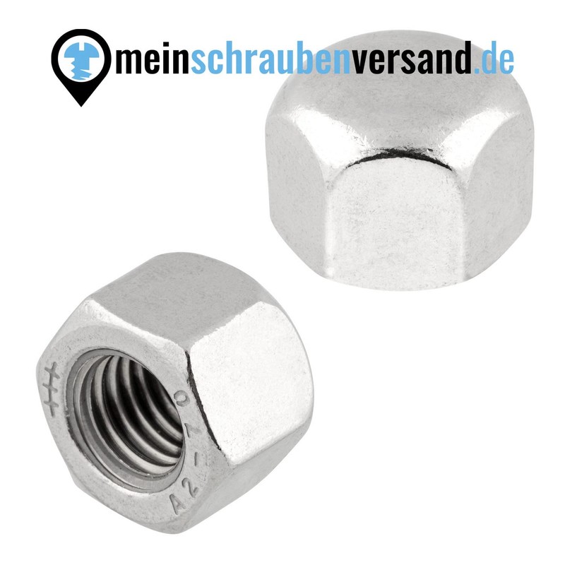 meinschraubenversand.de - Hexagonal Cap Nuts M16 Pack of 10 DIN