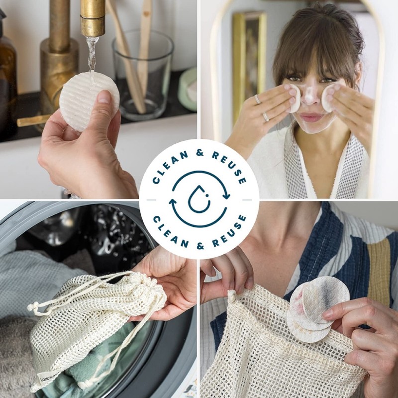 LastRound Reusable Cotton Pads - Eco Friendly Alternative to Single