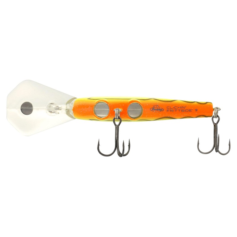 Berkley Clickin’ Frittside Fishing Lure, Rootbeer Craw, 1/2 oz, 2.75in
