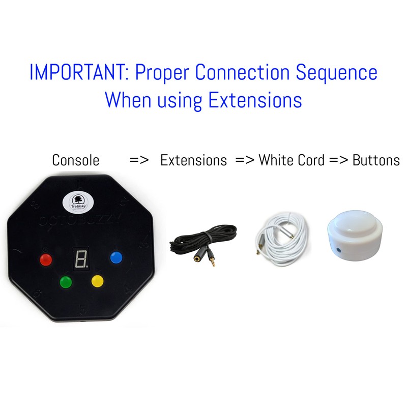 Trebisky Quiz Answer Game Buzzer Standalone System w/ LED Light