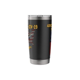 Aircraft Carrier USS Hancock CV-19 Veterans Day Father's Day Stainless Steel Insulated Tumbler